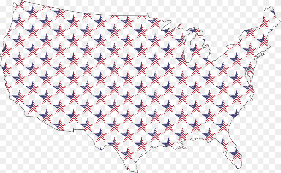 This Free Icons Design Of Usa Map Star Pattern Png Image