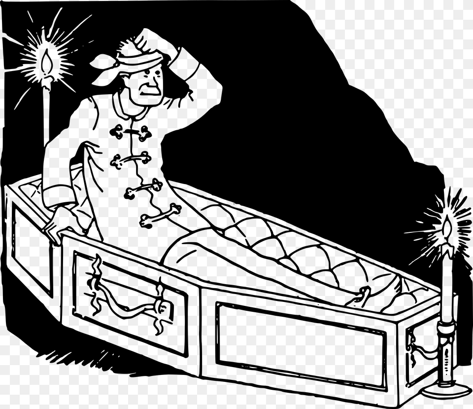 This Free Icons Design Of Waking In A Coffin, Gray Png