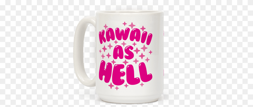 This Funny Kawaii Mug Features Magical Sparkles And T Shirt, Cup, Beverage, Coffee, Coffee Cup Free Transparent Png