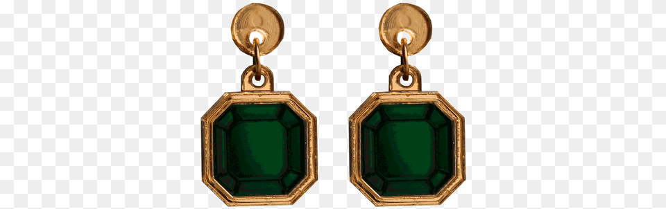 This Gorgeous Set Looks Like Huge Emeralds In Golden Jpeg, Accessories, Earring, Jewelry, Gemstone Png Image