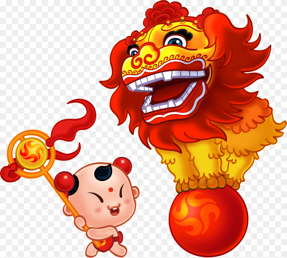 This Graphics Is Boy Lion Dance Element About Boylion, Dynamite, Weapon, Face, Head Png