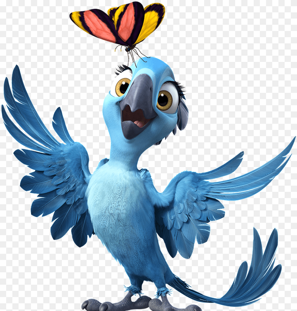 This Graphics Is Butterfly And Bird Cartoon Transparent Rio Bia, Animal Png