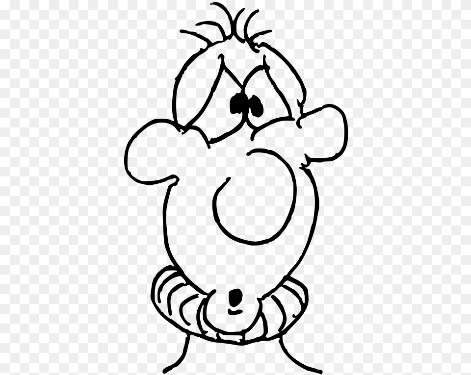 This Graphics Is Cartoon Head6 About Cartoon Big Nose Dessin Bonhomme Gros Nez, Gray Png
