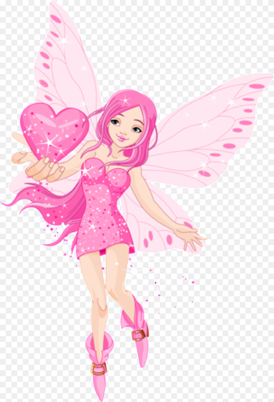 This Graphics Is Cartoon Pink Butterfly Fairy Pattern Love Fairy, Baby, Dancing, Leisure Activities, Person Png