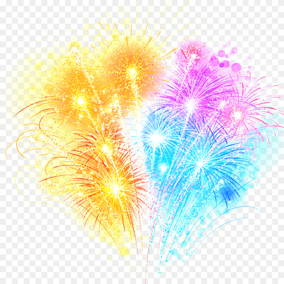 This Graphics Is Color Fireworks Effect Picture Juego Pirotecnicos, Art, Plant, Light, Pattern Free Transparent Png