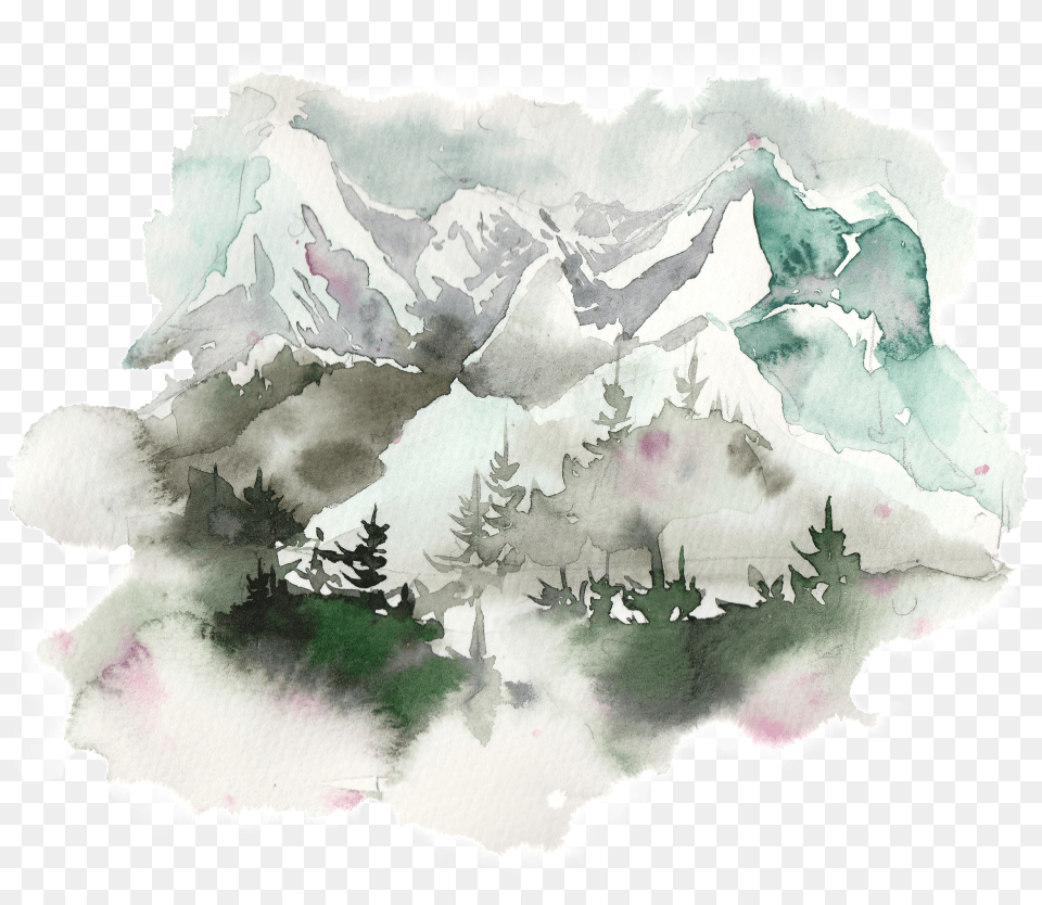 This Graphics Is Creative Majestic Ink Painting Transparent Ink Painting Transparent, Ice, Outdoors, Nature, Art Png Image