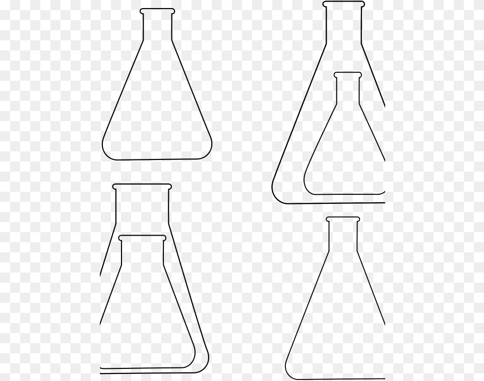 This Graphics Is Erlenmeyerkolben About Chemistry Line Art, Gray Free Png