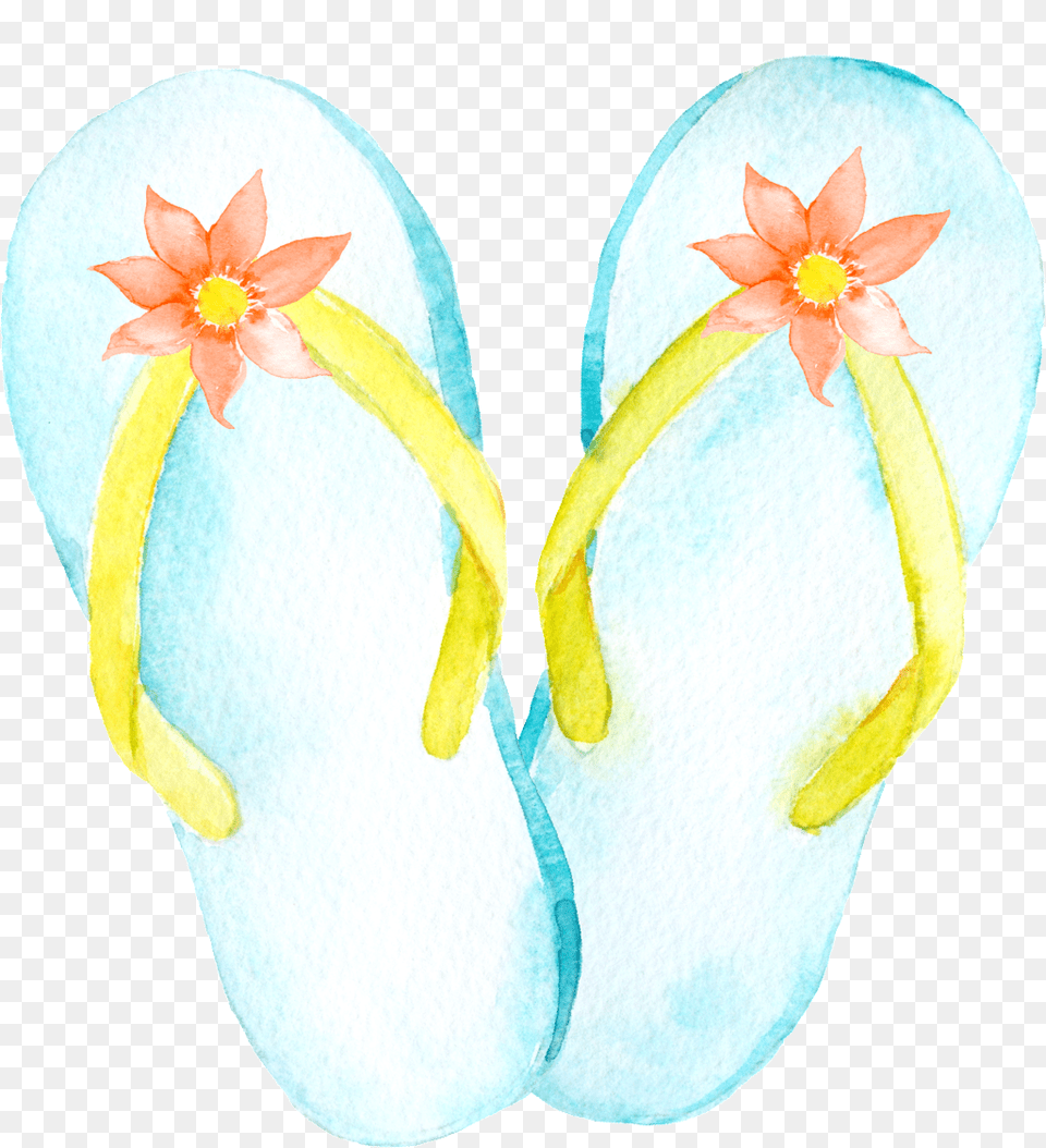 This Graphics Is Fancy Slippers Cartoon Transparent Carolines Treasures Bb8182gf F, Clothing, Flip-flop, Footwear Free Png Download