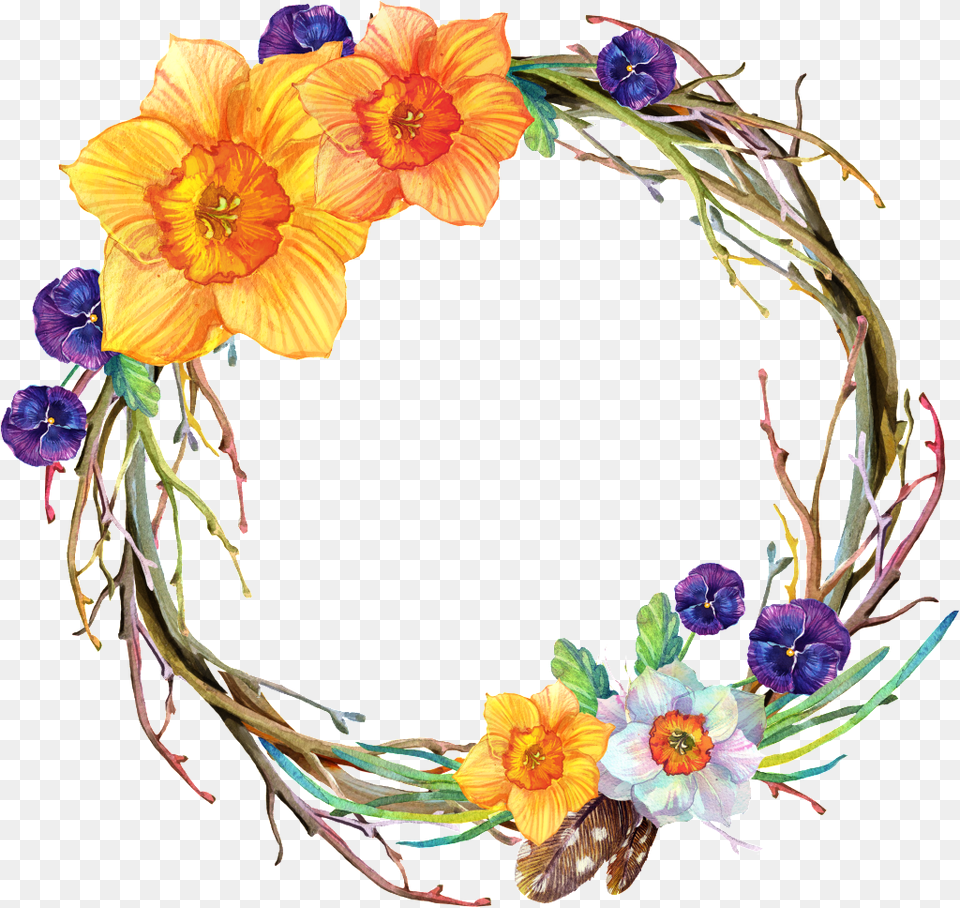 This Graphics Is Flowers Blooming Flower Wreath Flower, Art, Floral Design, Pattern, Plant Free Transparent Png
