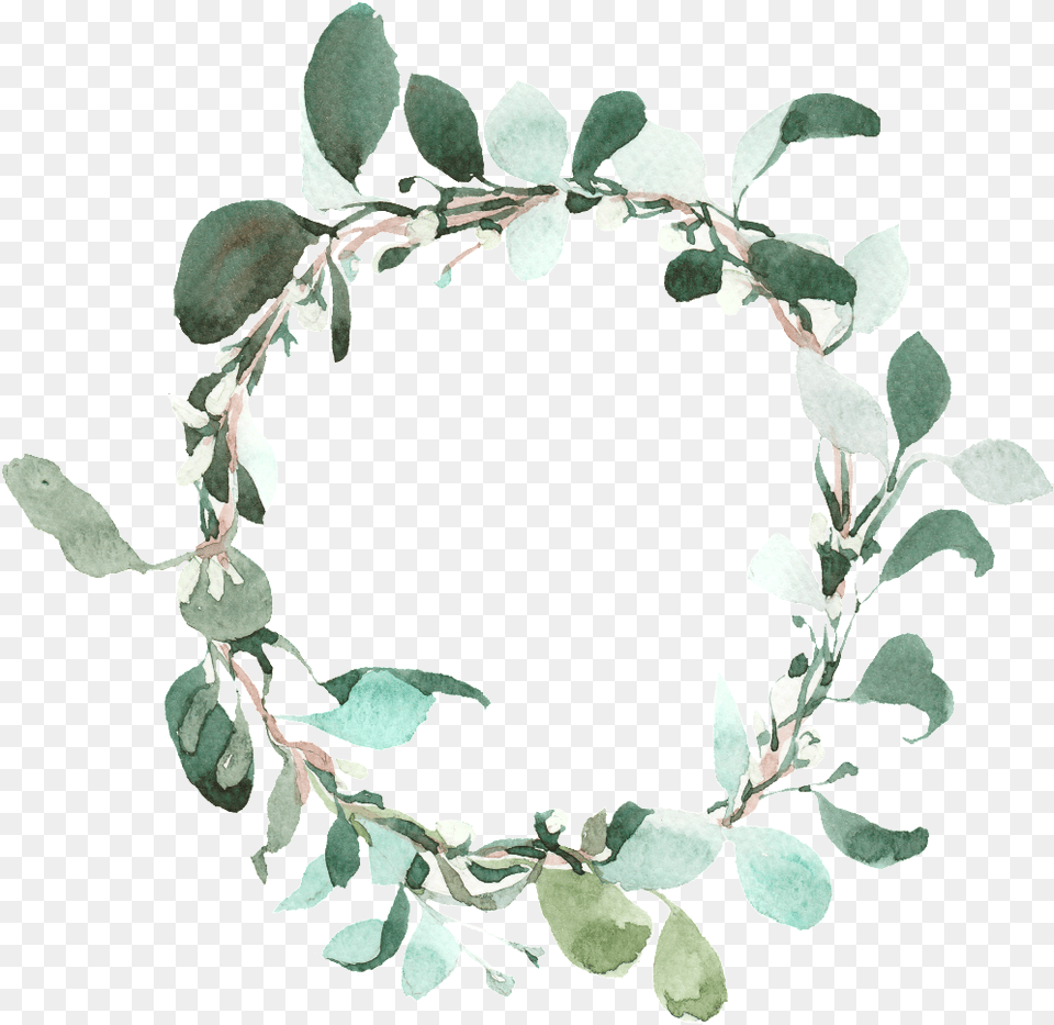 This Graphics Is Hand Painted Cartoon Leaf Grass Ring Portable Network Graphics, Plant, Wreath, Accessories, Jewelry Free Transparent Png