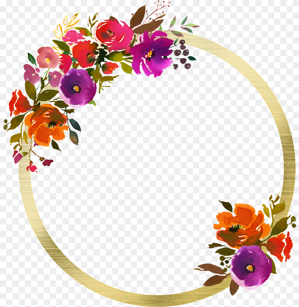 This Graphics Is Hand Painted Floral Flower Frame Background, Art, Floral Design, Pattern, Plant Free Transparent Png