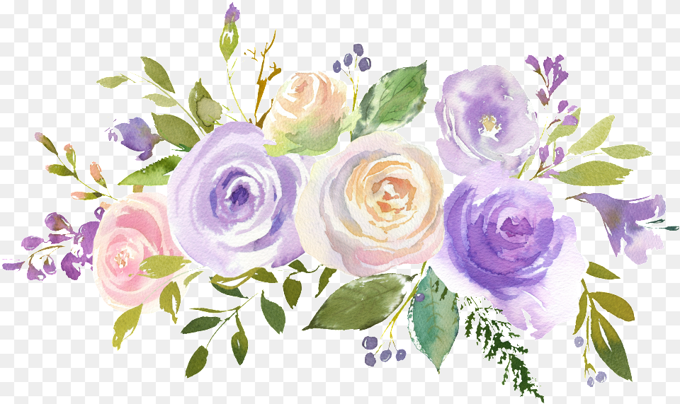 This Graphics Is Hand Painted Layered Rose Flower Floral Design, Art, Floral Design, Flower Arrangement, Flower Bouquet Free Transparent Png