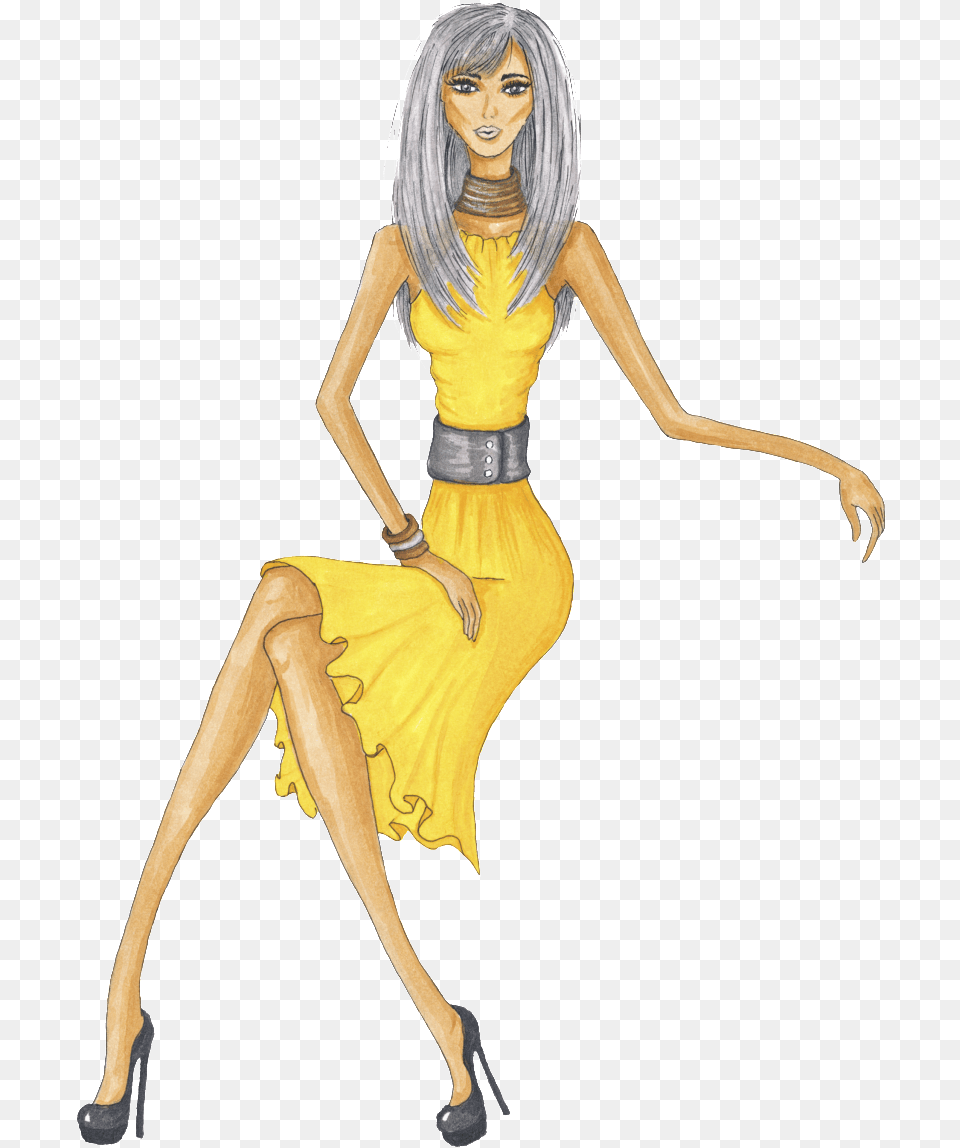 This Graphics Is Model Decoration About Skirt, Adult, Person, Female, Woman Free Png Download
