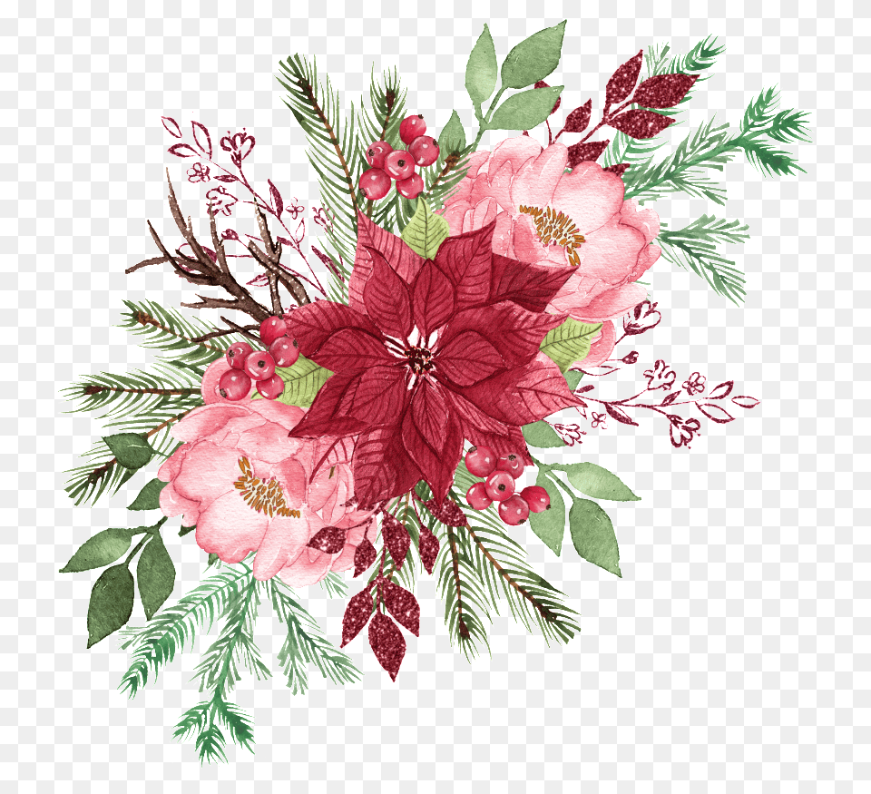 This Graphics Is Watercolor Flower Bouquet Illustration Watercolor Painting, Art, Plant, Pattern, Flower Bouquet Png