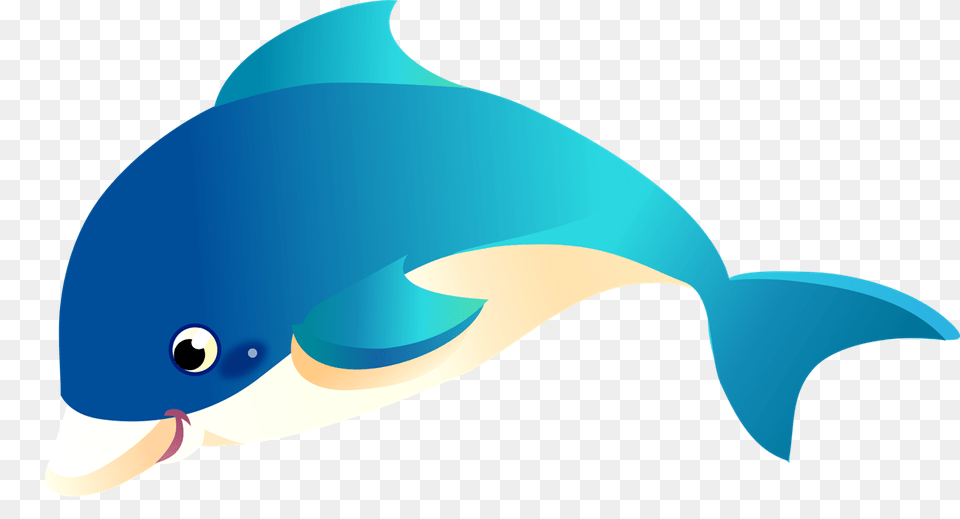 This Happy Cartoon Dolphin Clip Art Is Licensed Under A Creative, Animal, Mammal, Sea Life, Fish Free Png