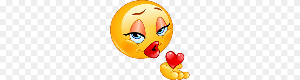 This High Quality Blowing A Kiss Emoticon Will Look Stunning When, Balloon Free Transparent Png