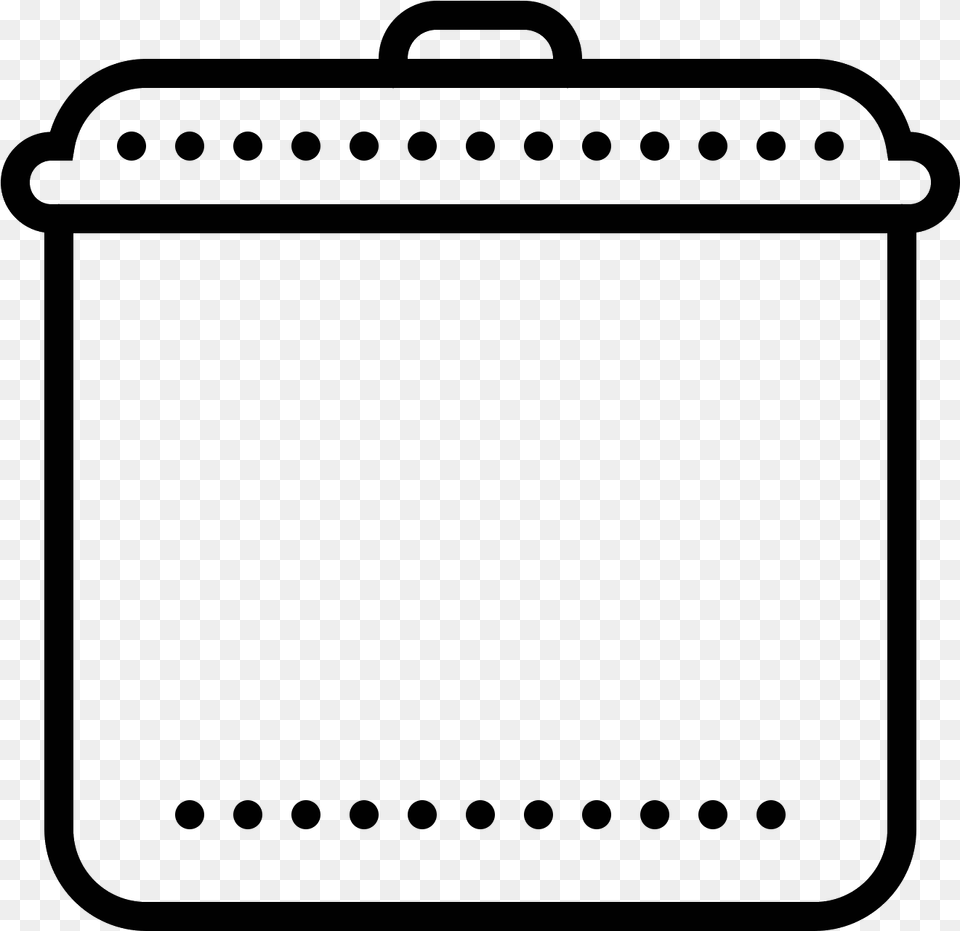 This Icon Is A Large Stove Pot For Cooking Scalable Vector Graphics, Gray Free Png