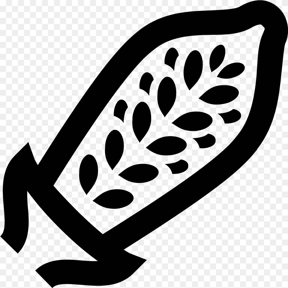 This Icon Is Depicting The Pod Of The Sesame Plant Sesame Icon, Gray Png