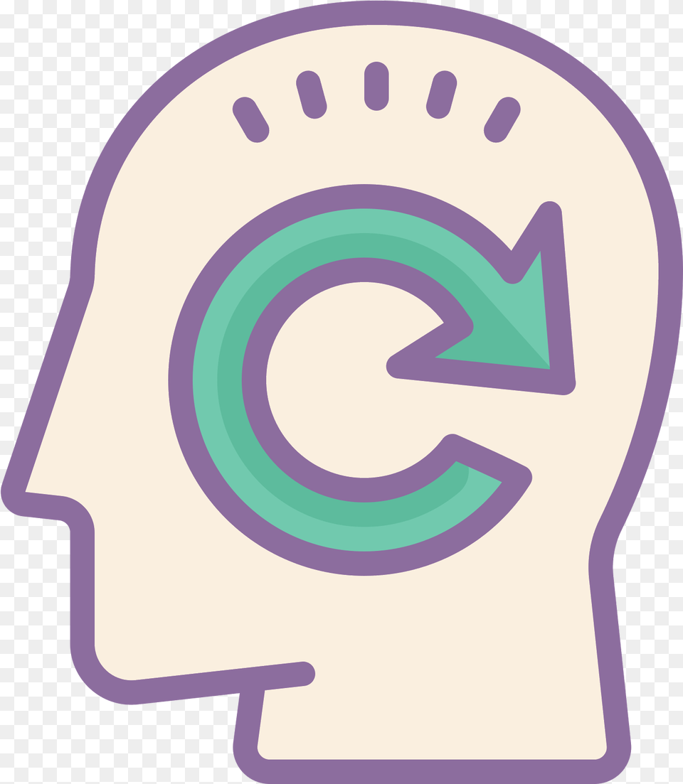 This Icon Is In The Shape Of A Person S Head, Disk, Text Free Transparent Png