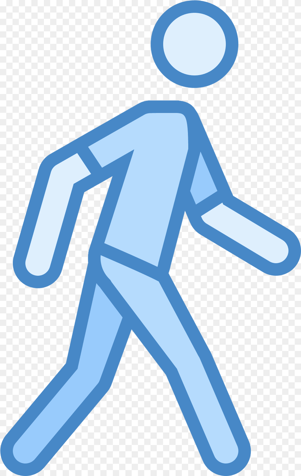 This Icon Is Like A Three Dimension Stick Person Hd Blue Walking Icon, Clothing, Glove, People Free Transparent Png