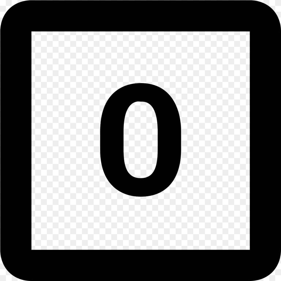 This Icon Is Simply The Letter Quotoquot Centered Inside Number 5 Icon, Gray Free Transparent Png