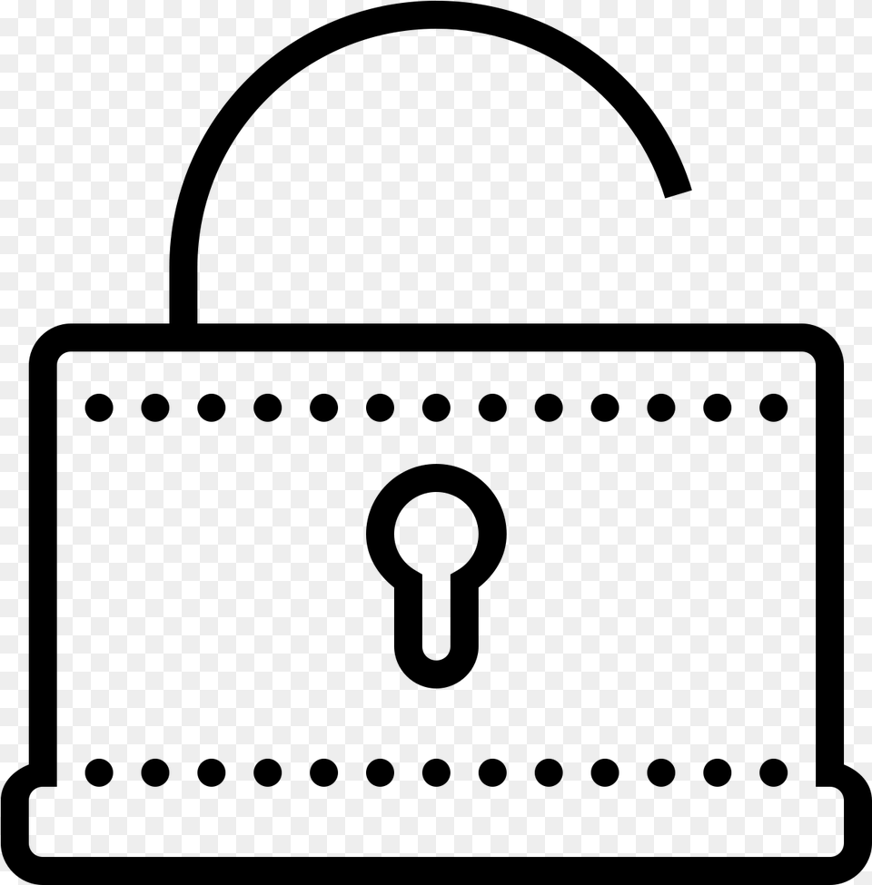 This Icon Looks Just Like A Padlock, Gray Png
