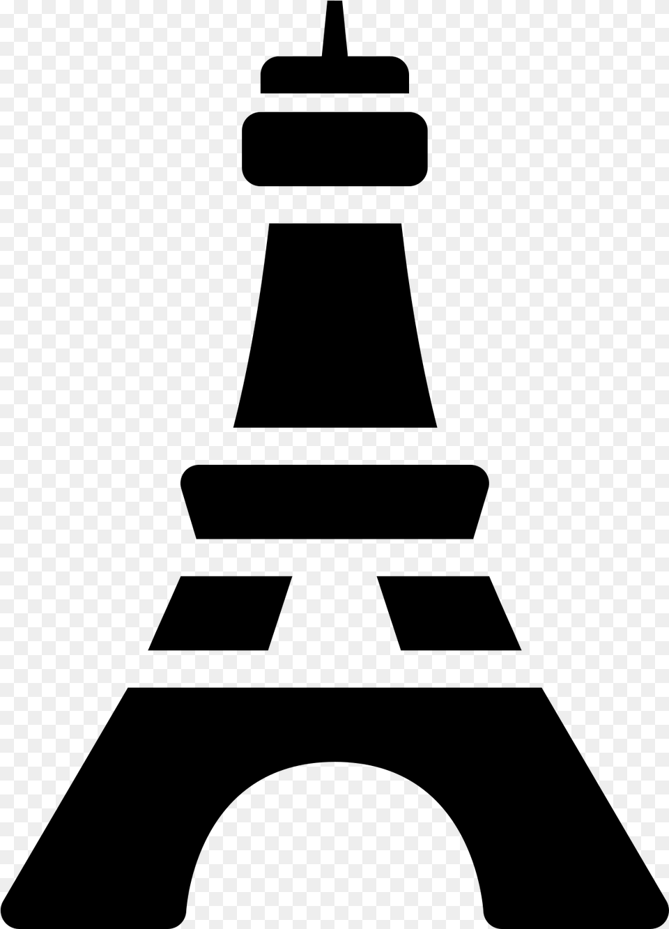 This Icon Represents The Eiffel Tower Icone Tour Eiffel, Gray Free Png Download