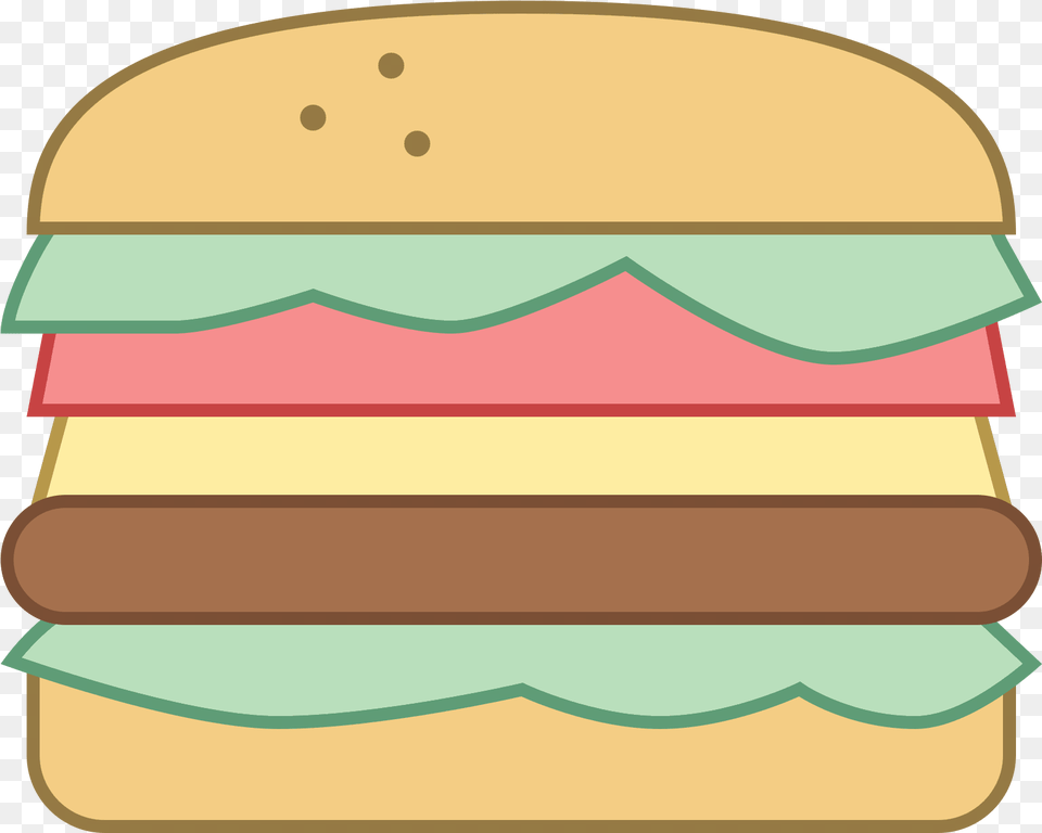 This Icon Resembles A Hamburger Hamburger Button, Burger, Food Free Png