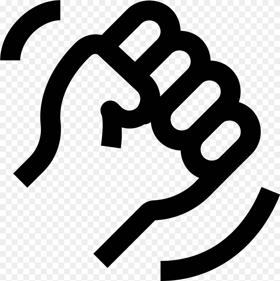 This Icon Shows An Outline Of A Fist Up To The Wrist Coil Rear Springs 1972 Ford, Gray Png Image