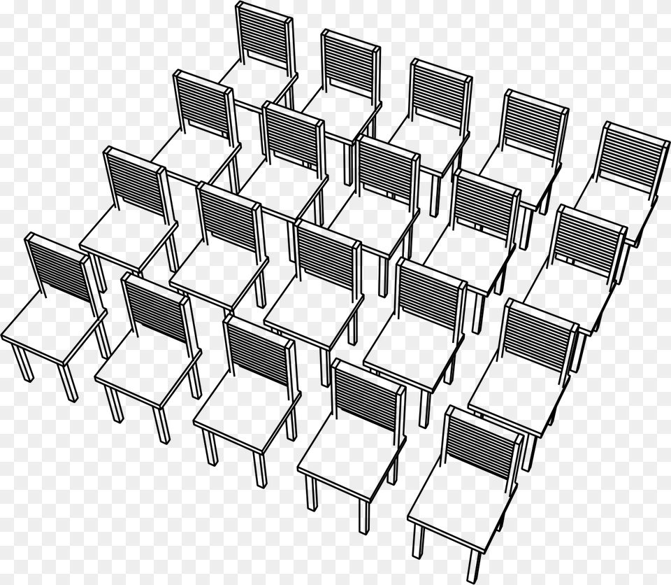 This Icons Design Of 20 Chairs 2nd Angle, Gray Free Png Download