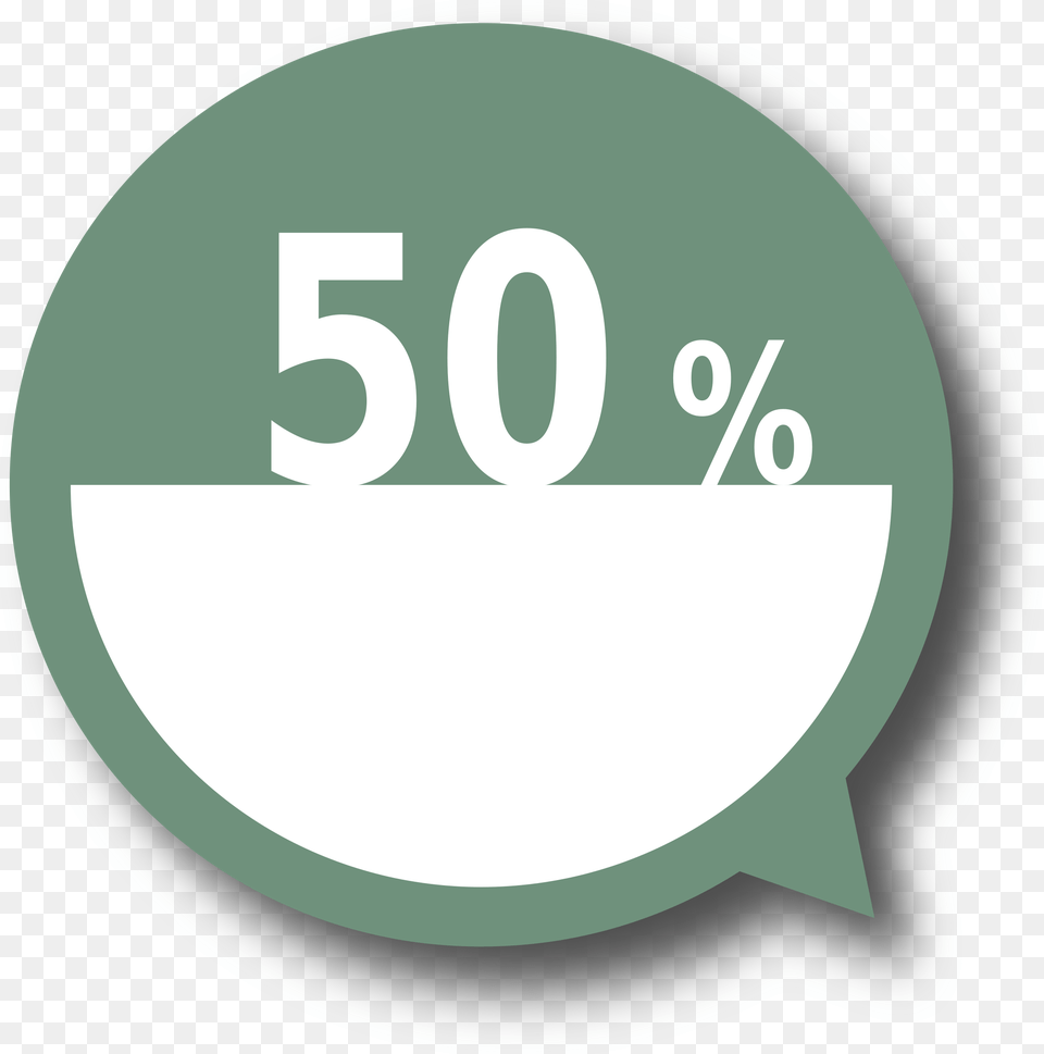 This Icons Design Of 50 Percent, Text, Symbol, Number, Disk Png Image