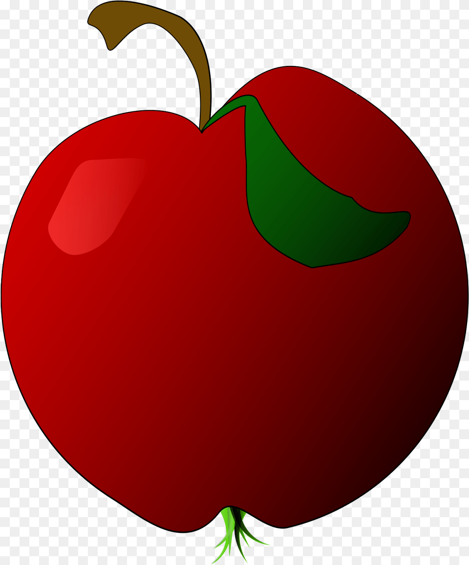 This Icons Design Of A Red Apple, Produce, Plant, Food, Fruit Free Png