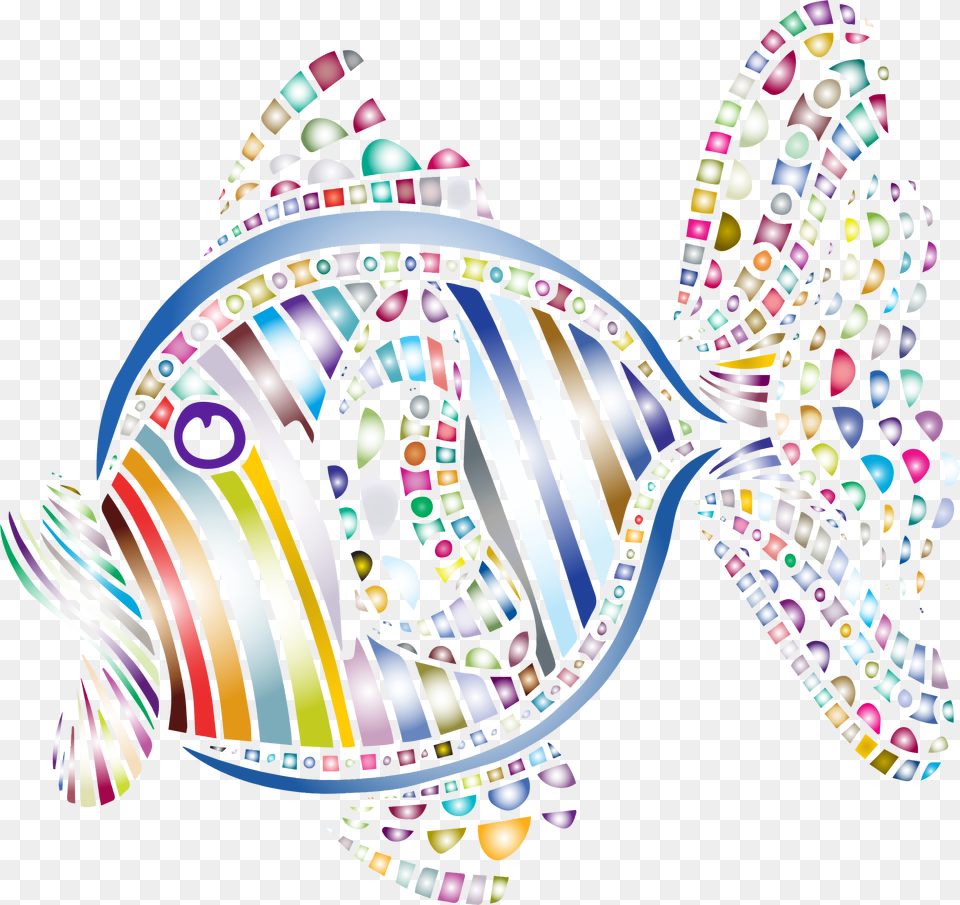 This Icons Design Of Abstract Colorful Fish, Art, Pattern, Graphics, Animal Free Png Download