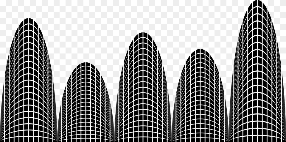 This Icons Design Of Abstract Grid Buildings, Gray Png Image