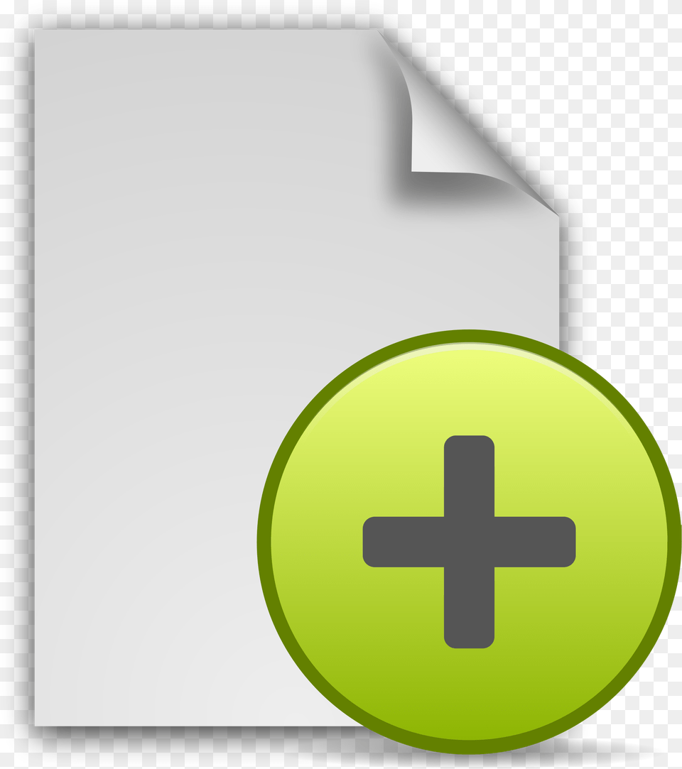 This Icons Design Of Add Document Icon, Cross, Symbol Free Png