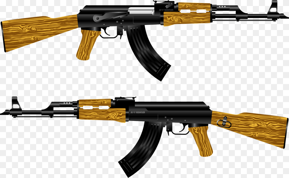 This Icons Design Of Ak 47 Rifle, Firearm, Gun, Weapon, Machine Gun Png Image