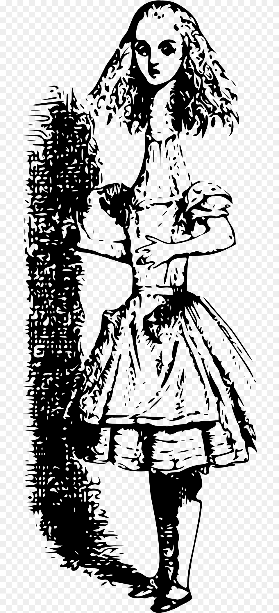 This Icons Design Of Alice In Wonderland, Gray Png Image