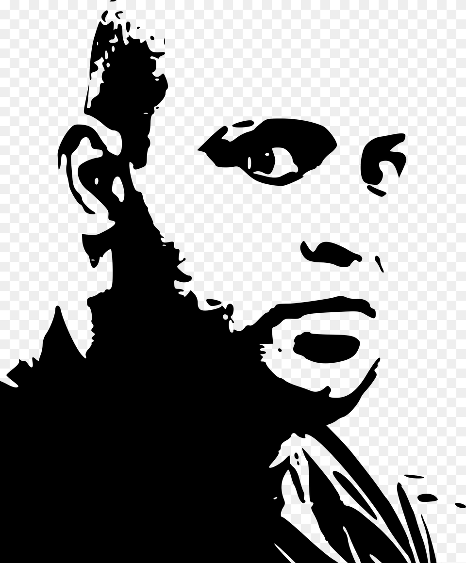 This Icons Design Of Angry Man, Gray Png Image