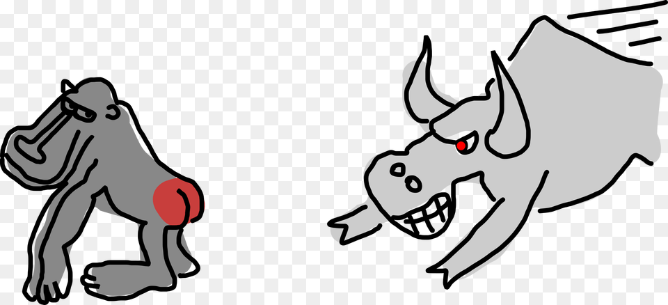 This Icons Design Of Baboon And Bull, Baby, Person Png Image