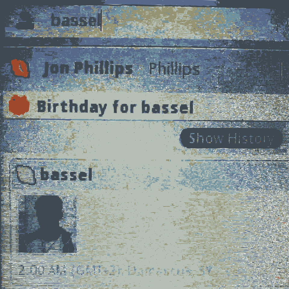 This Icons Design Of Bassels Birthday Message, Text, Person, Head Free Transparent Png