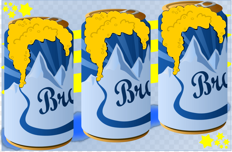 This Icons Design Of Beer Can Frothing Flag, Tin, Alcohol, Beverage Free Png