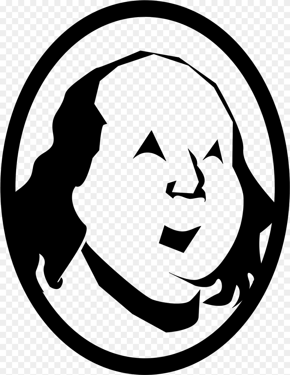This Icons Design Of Ben Franklin, Gray Free Png Download