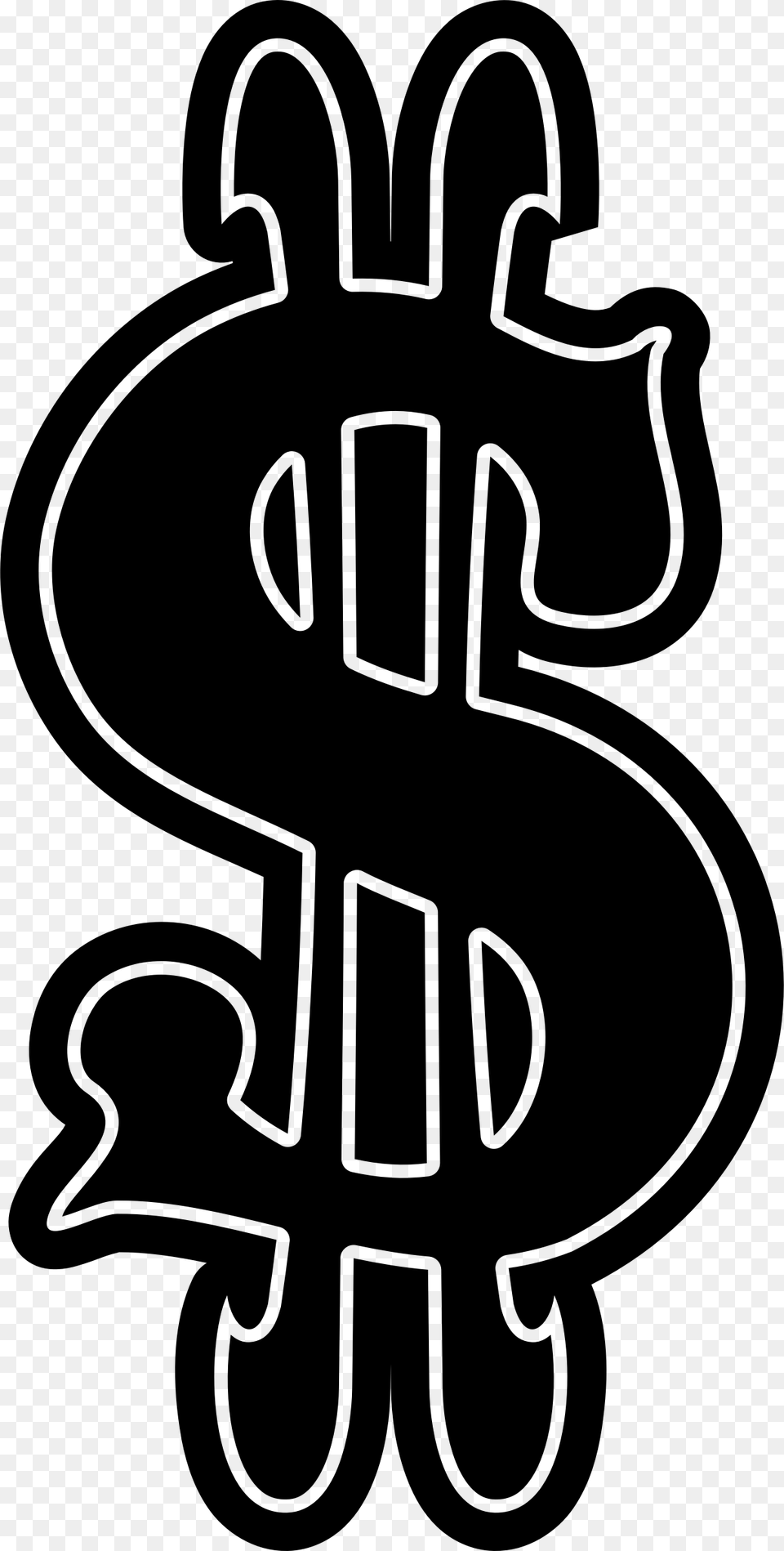 This Icons Design Of Black Amp White Dollar, Gray Png Image