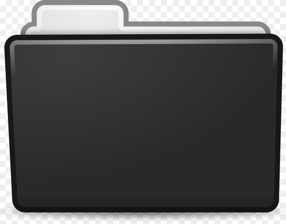 This Icons Design Of Black Folder Icon, Bag, Briefcase, White Board Png Image