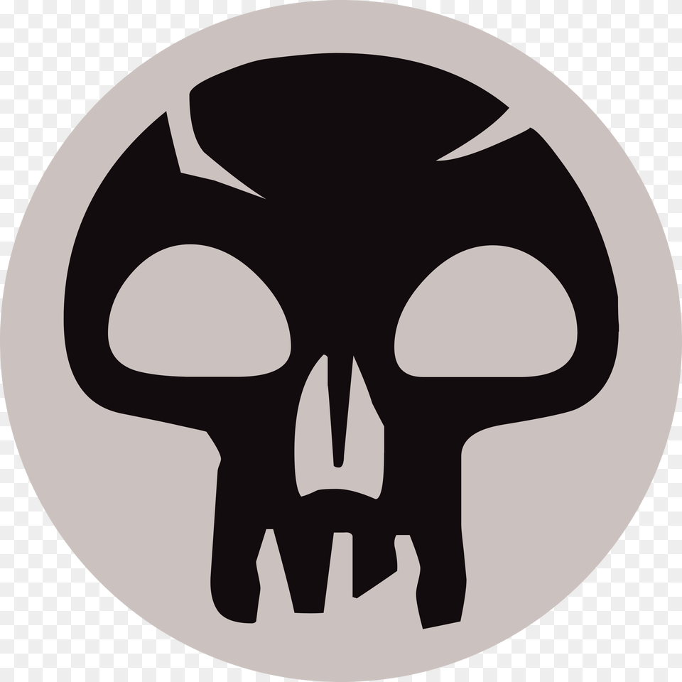 This Icons Design Of Black Mana, Stencil Png