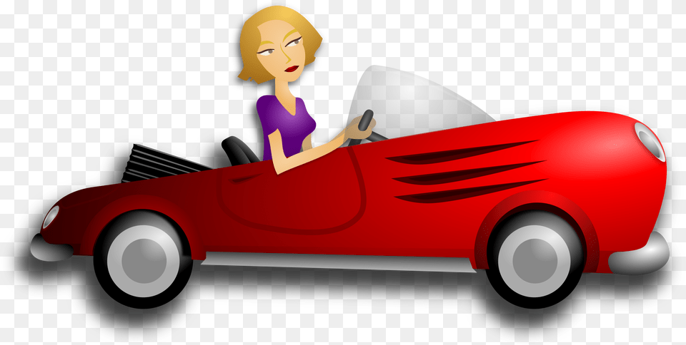 This Icons Design Of Blonde Female Driver, Adult, Person, Woman, Car Png Image