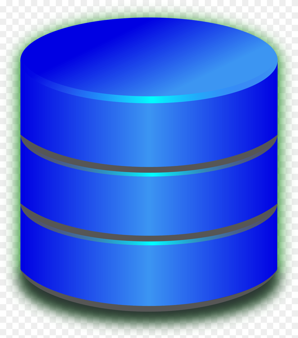 This Icons Design Of Blue Database, Cylinder, Sphere, Jar Free Png