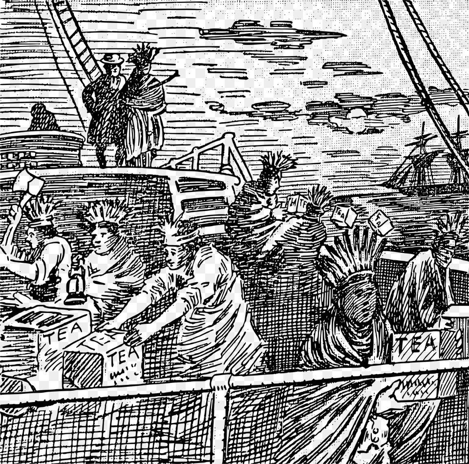 This Icons Design Of Boston Tea Party, Gray Free Png