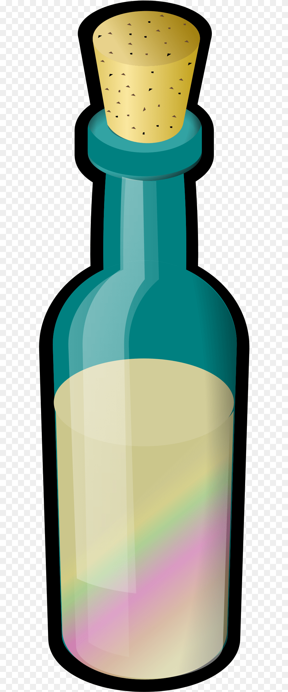 This Icons Design Of Bottle Of Colored Sand, Cork, Cosmetics, Perfume Png Image