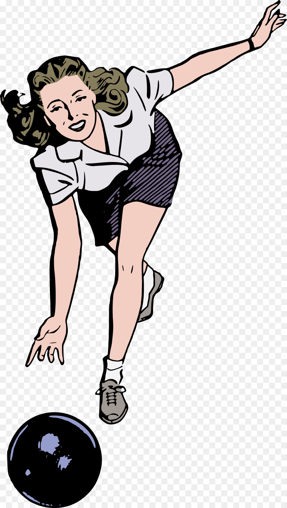 This Icons Design Of Bowling Woman Colour, Adult, Female, Person, Face Free Png Download